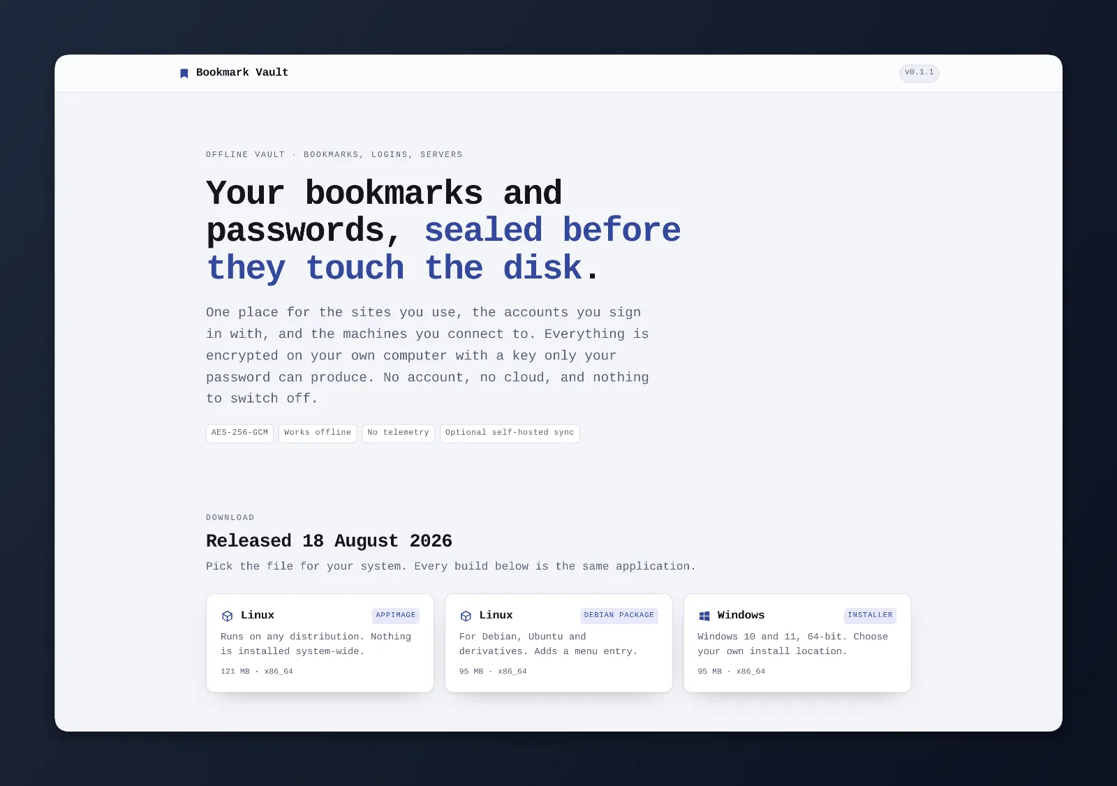 Bookmark Vault